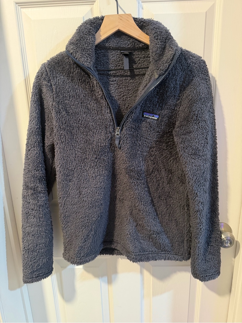 Patagonia Gray Quarter-Zip Fleece Pullover